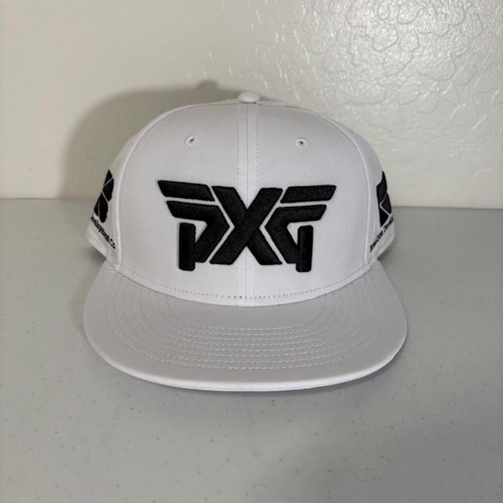 PXG Hat Cap Snap Back White Golf Brannen Development Adjustable One Size Mens